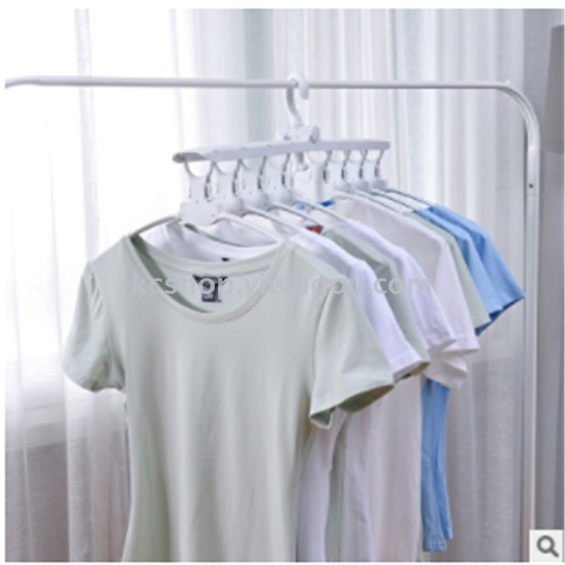 抖音多功能魔术衣架折叠多层省空间家用衣柜收纳神器挂衣架