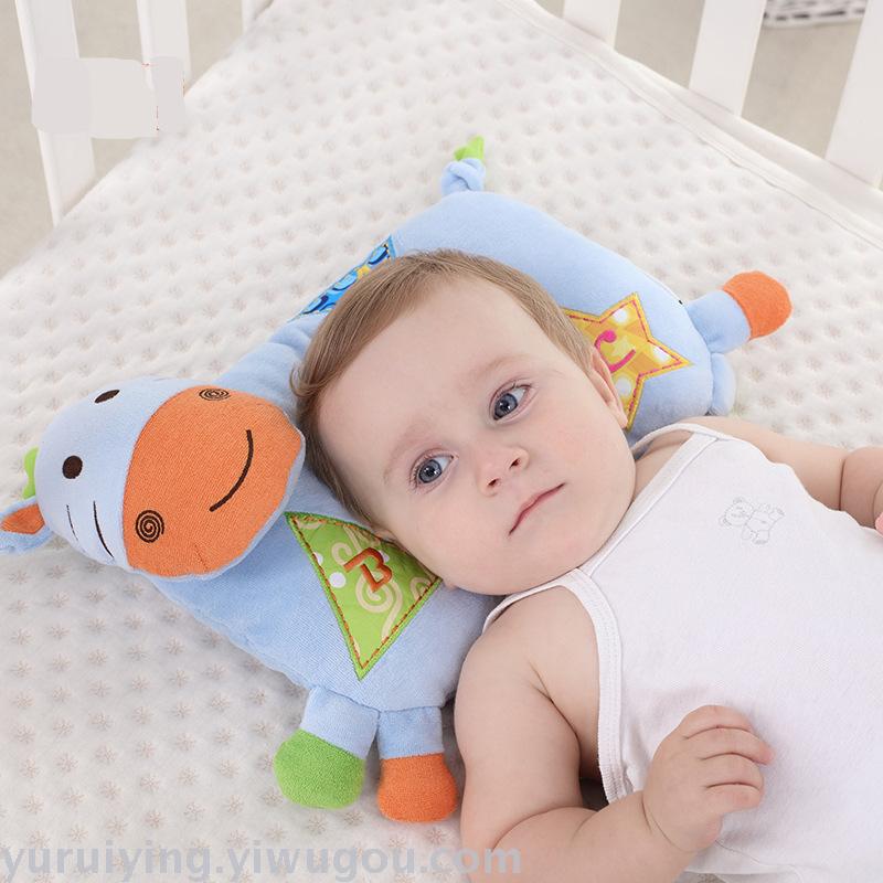 The new multi-functional baby shaping pillow features a cute cartoon animal design. The baby's supine neck support pillow prevents rollover Specification image
