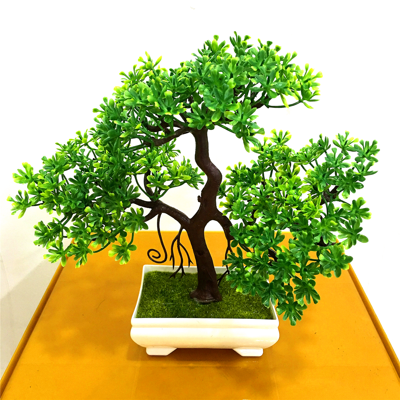 Artificial plant potted plants, indoor artificial green plant potted plants, small bonsai decorative items Application Scenario