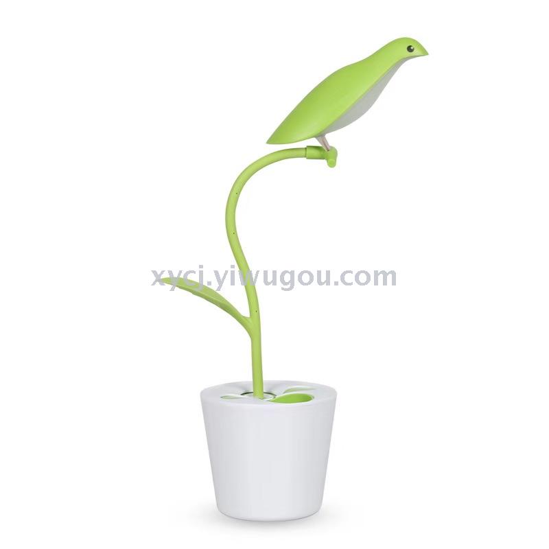 Simple and free bird desk lamp, LED work, study and reading desk lamp, USB charging, dormitory bedroom night light Application Scenario