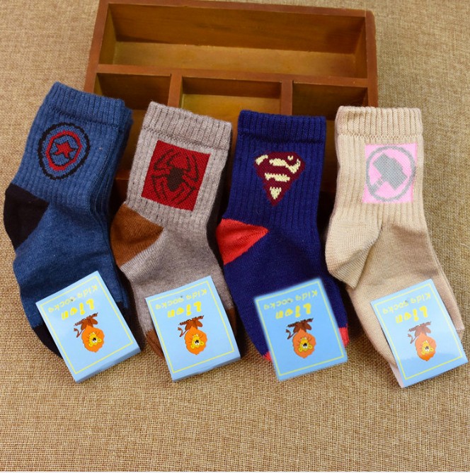 儿童羊绒袜 秋冬男女童保暖收口运动风儿童袜 冬季宝宝袜子