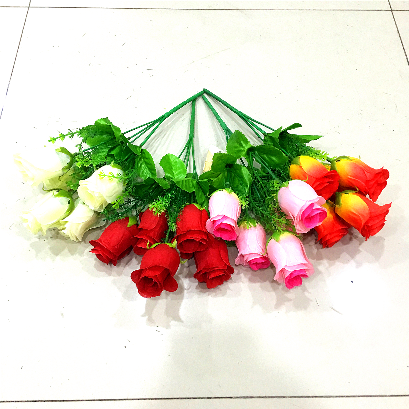 Five artificial spring bud flowers Specification image