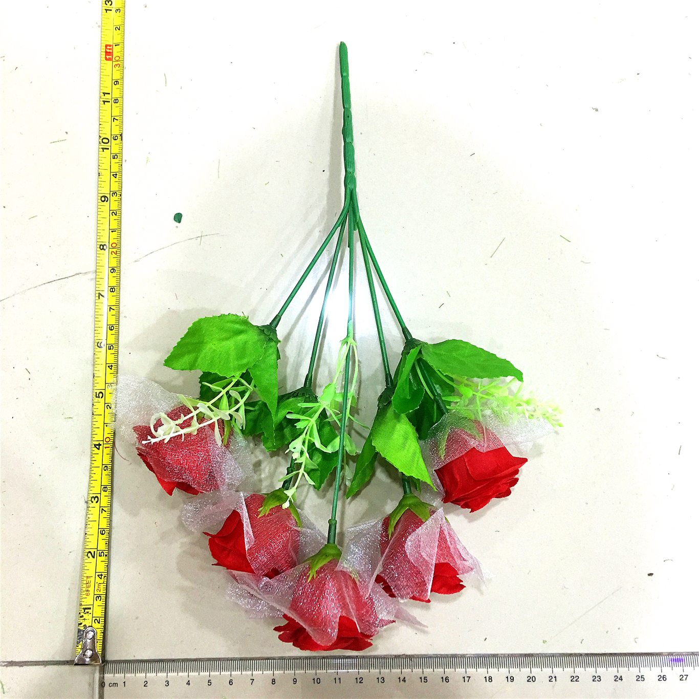 Five artificial artificial flowers with flower-like stamens details Picture