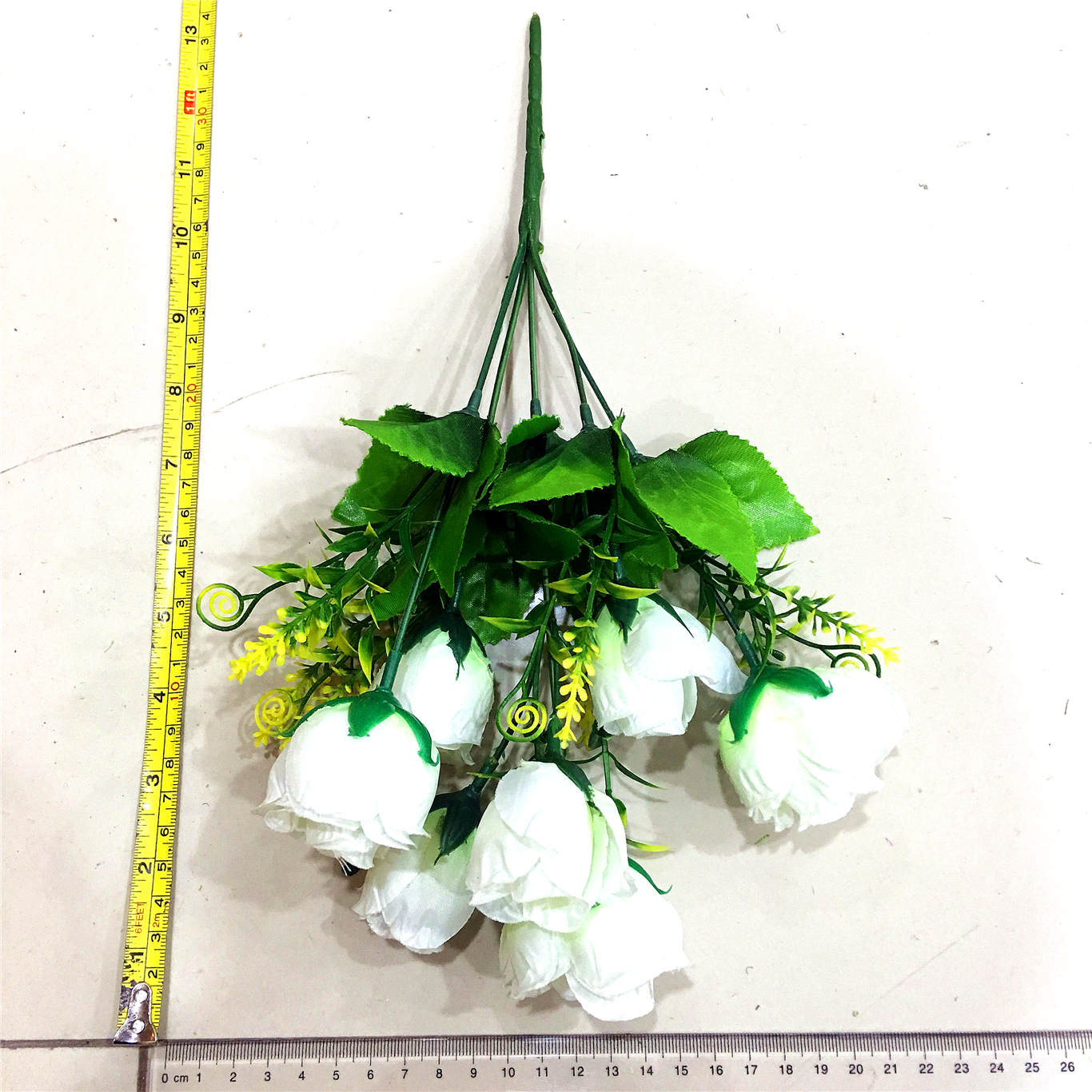 5-pronged 7-headed small lotus bud artificial flower details Picture