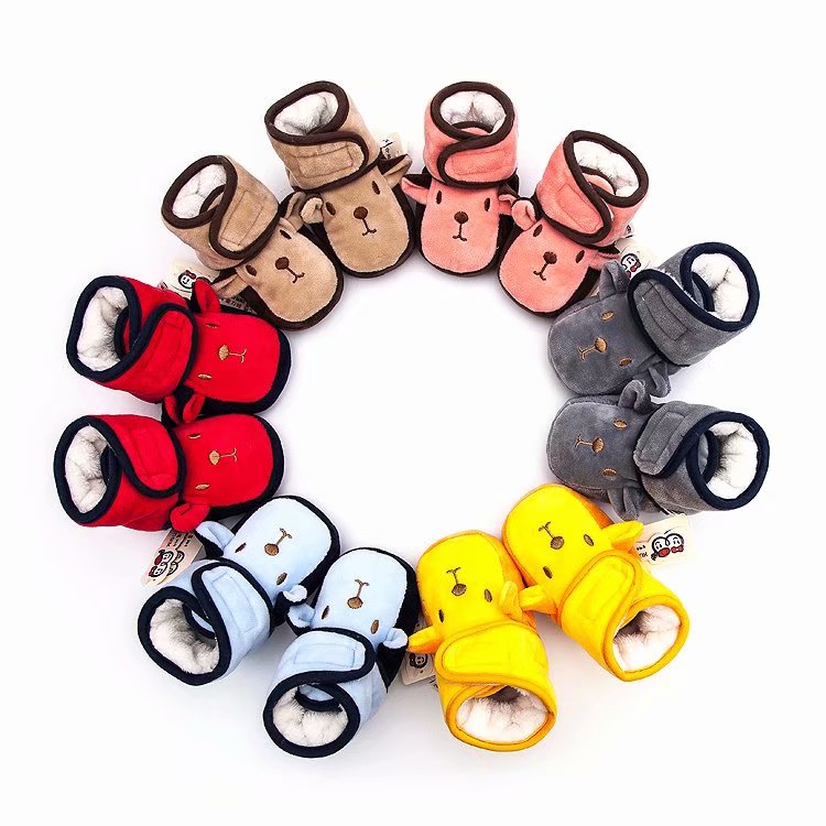 雪力娃新款婴儿棉鞋小羊厚款