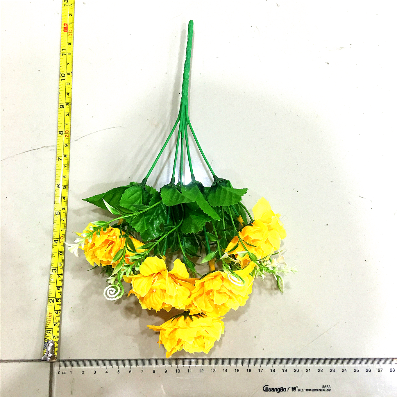 5-headed 7-angled orchid artificial flower details Picture