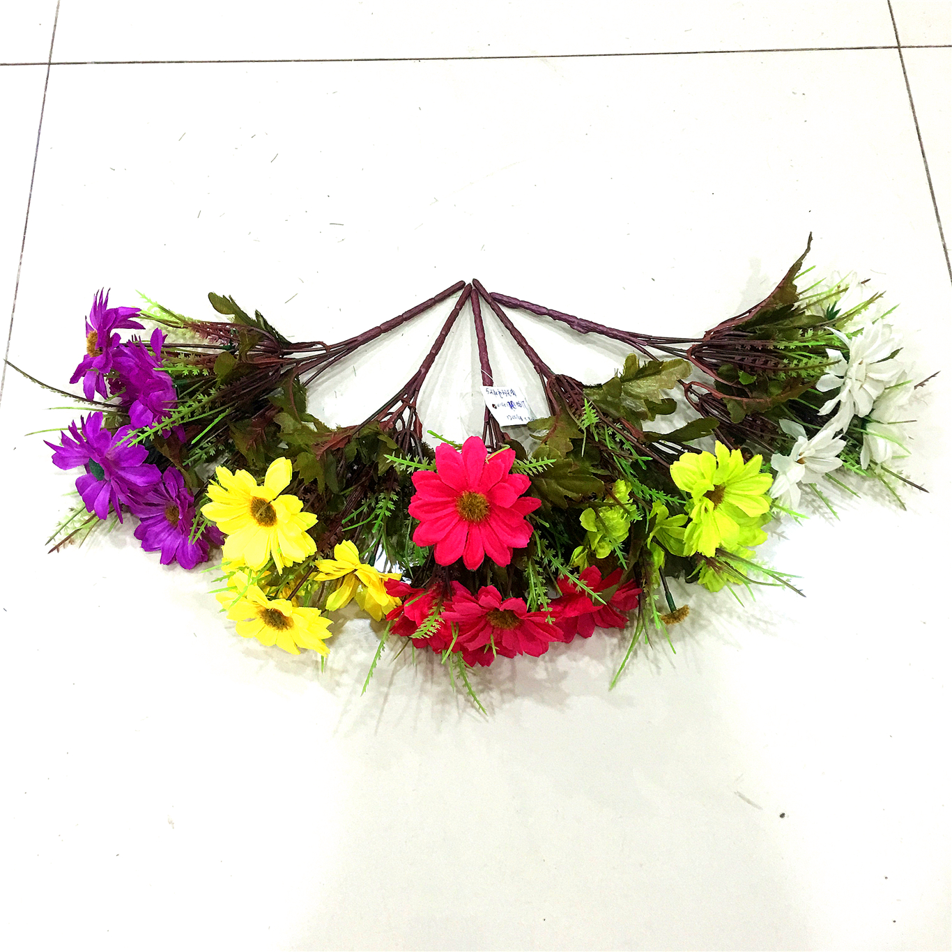Five-pronged autumn color Sunshine Chrysanthemum artificial flower Specification image