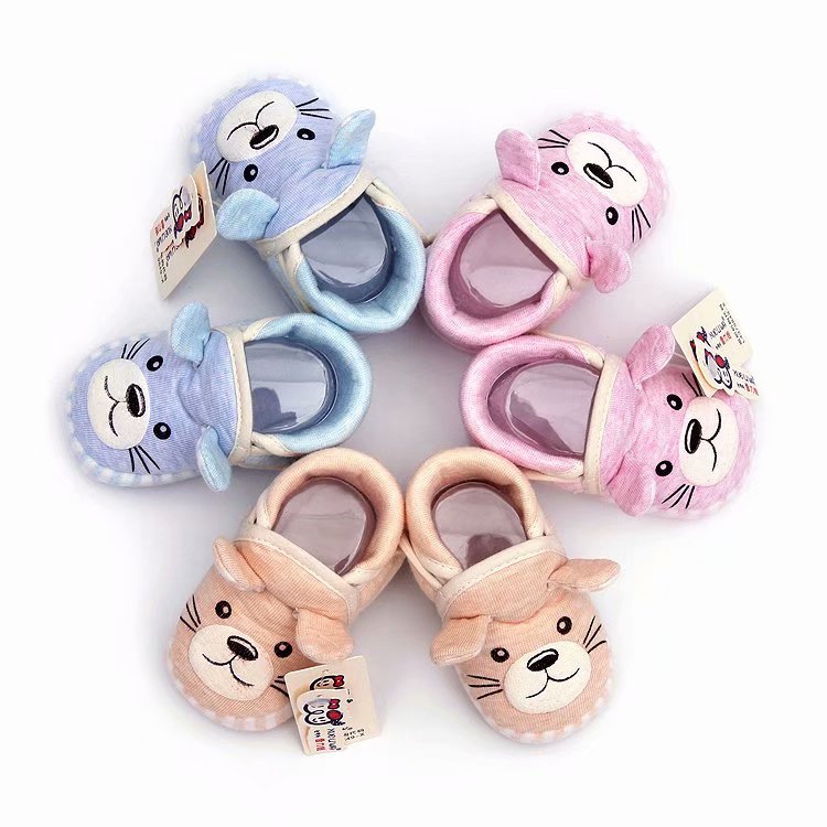 Snowva autumn baby shoes with cartoon small ears and colorful cotton details Picture