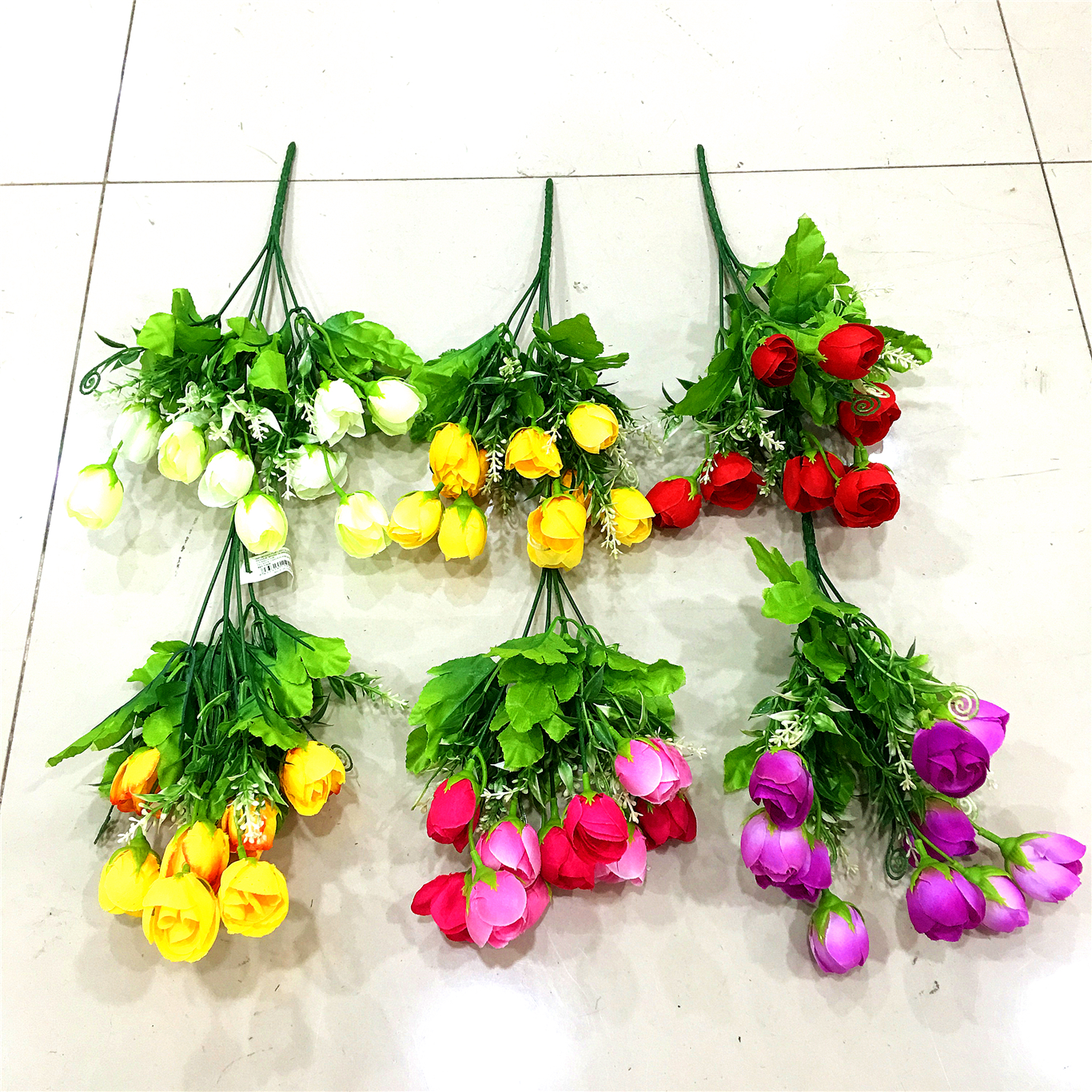 5-head 10-flower small tea bud artificial flower Specification image