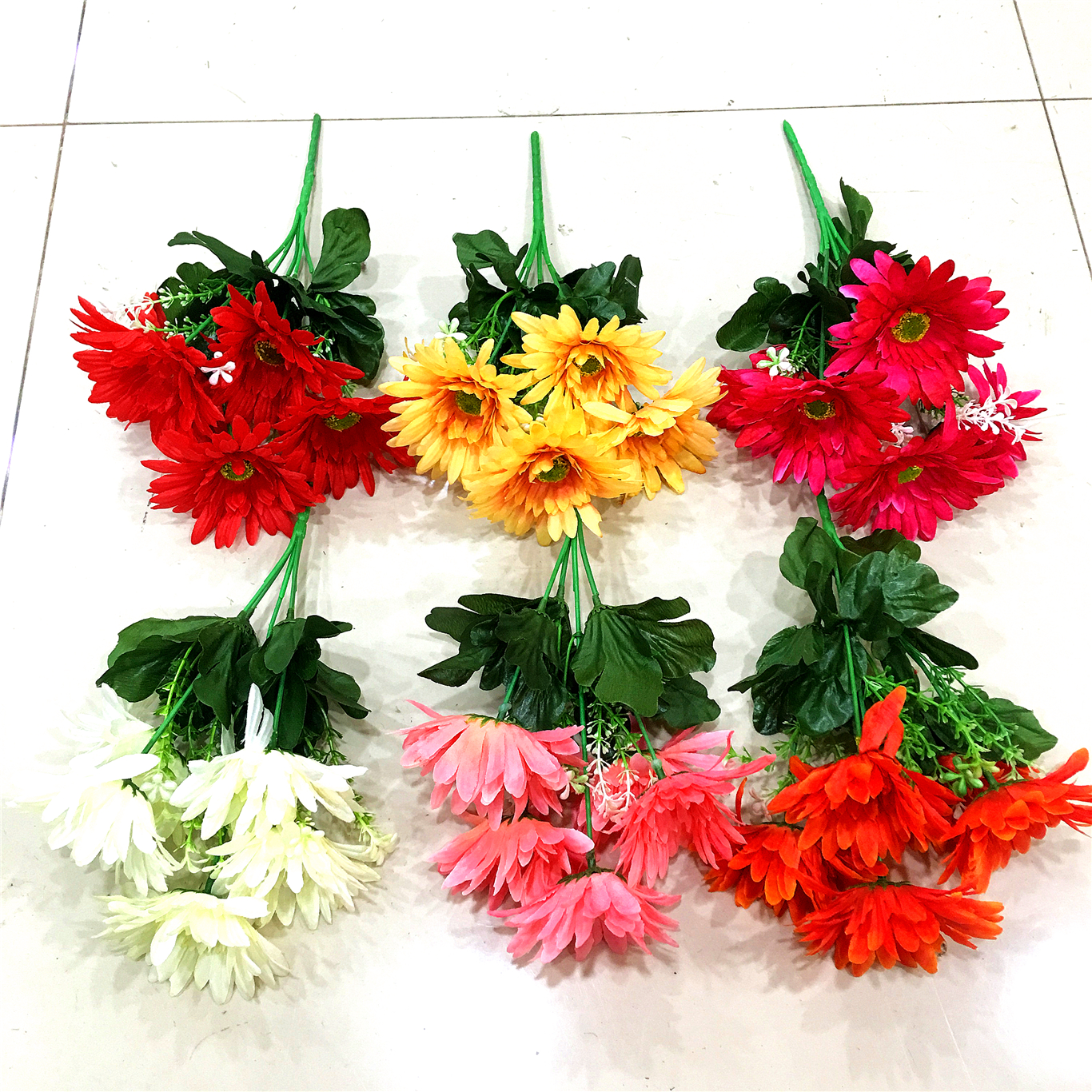 Five artificial sunflowers Specification image