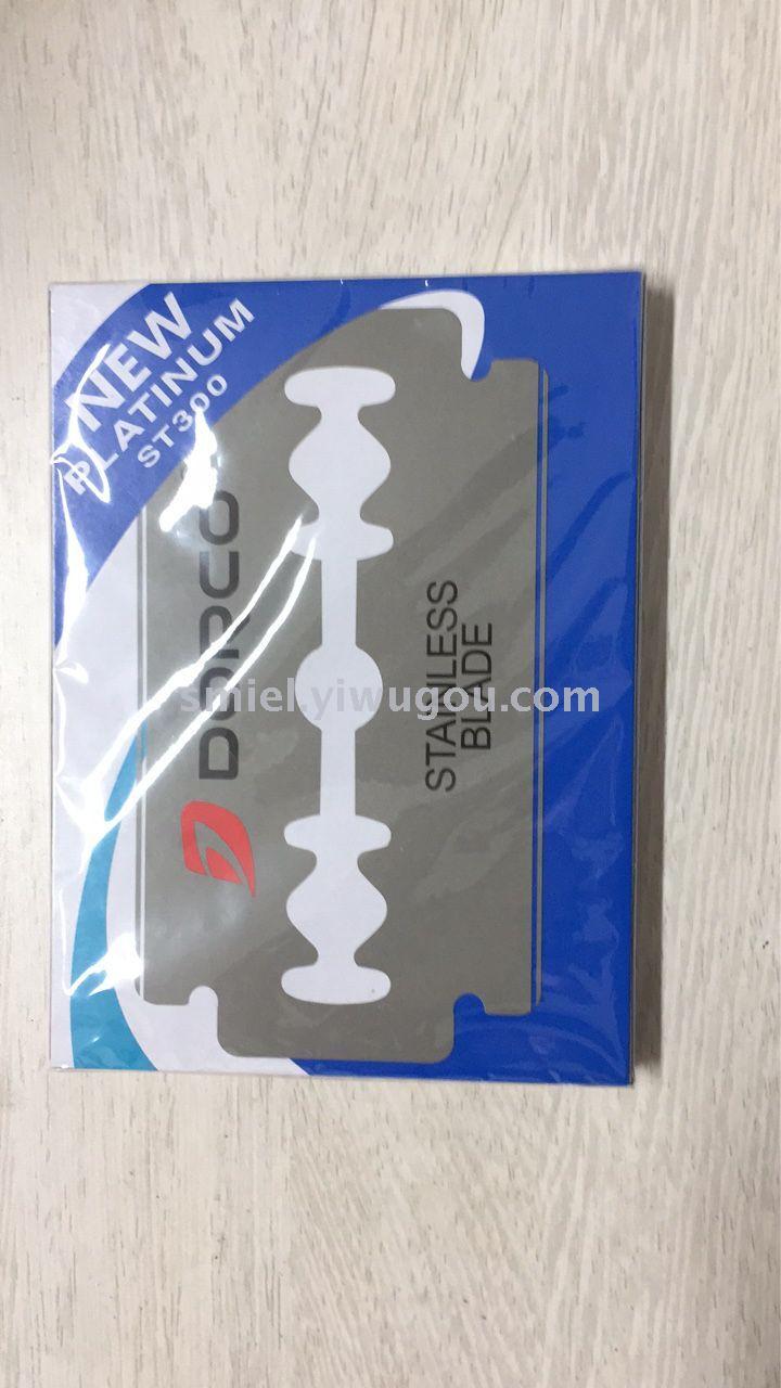 刮胡须刀片不锈钢双面刀老式剃须刀片10片锋利刮毛
