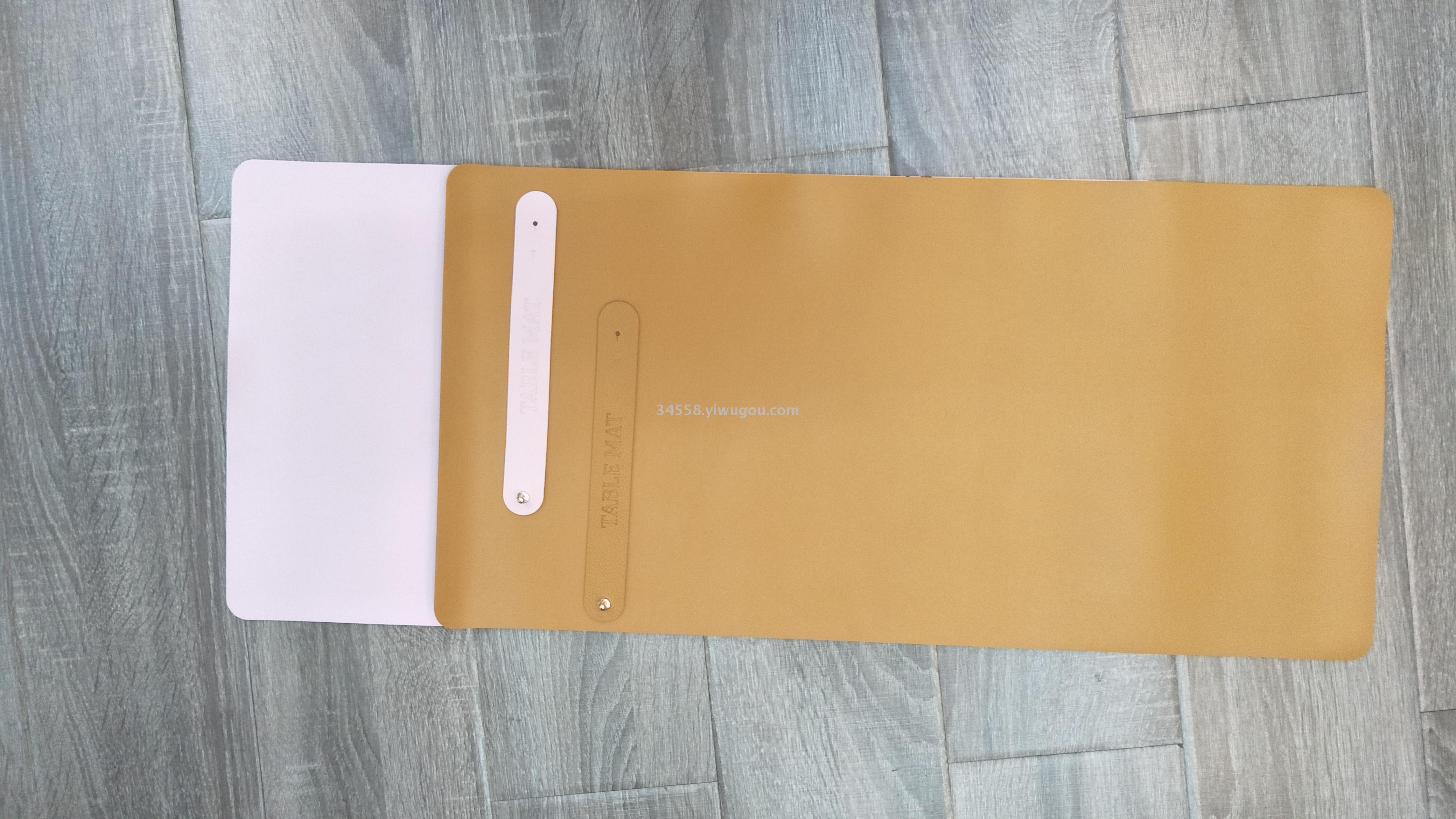 Hot-selling PU anti-slip placemats, artificial leather heat insulation pads, custom-made in stock details Picture