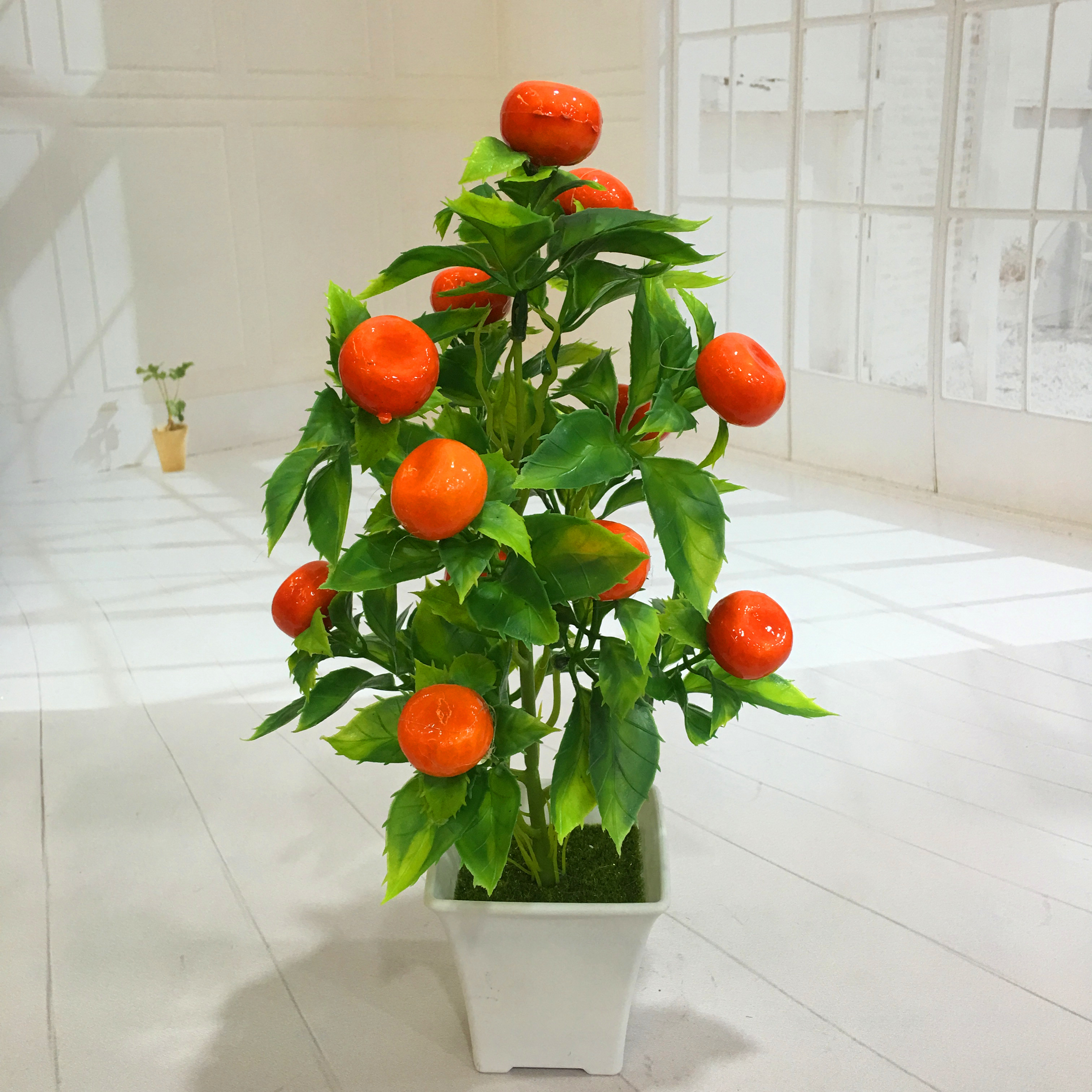 Mini artificial bonsai flowers, small potted plants, factory direct sales of artificial flower plants details Picture