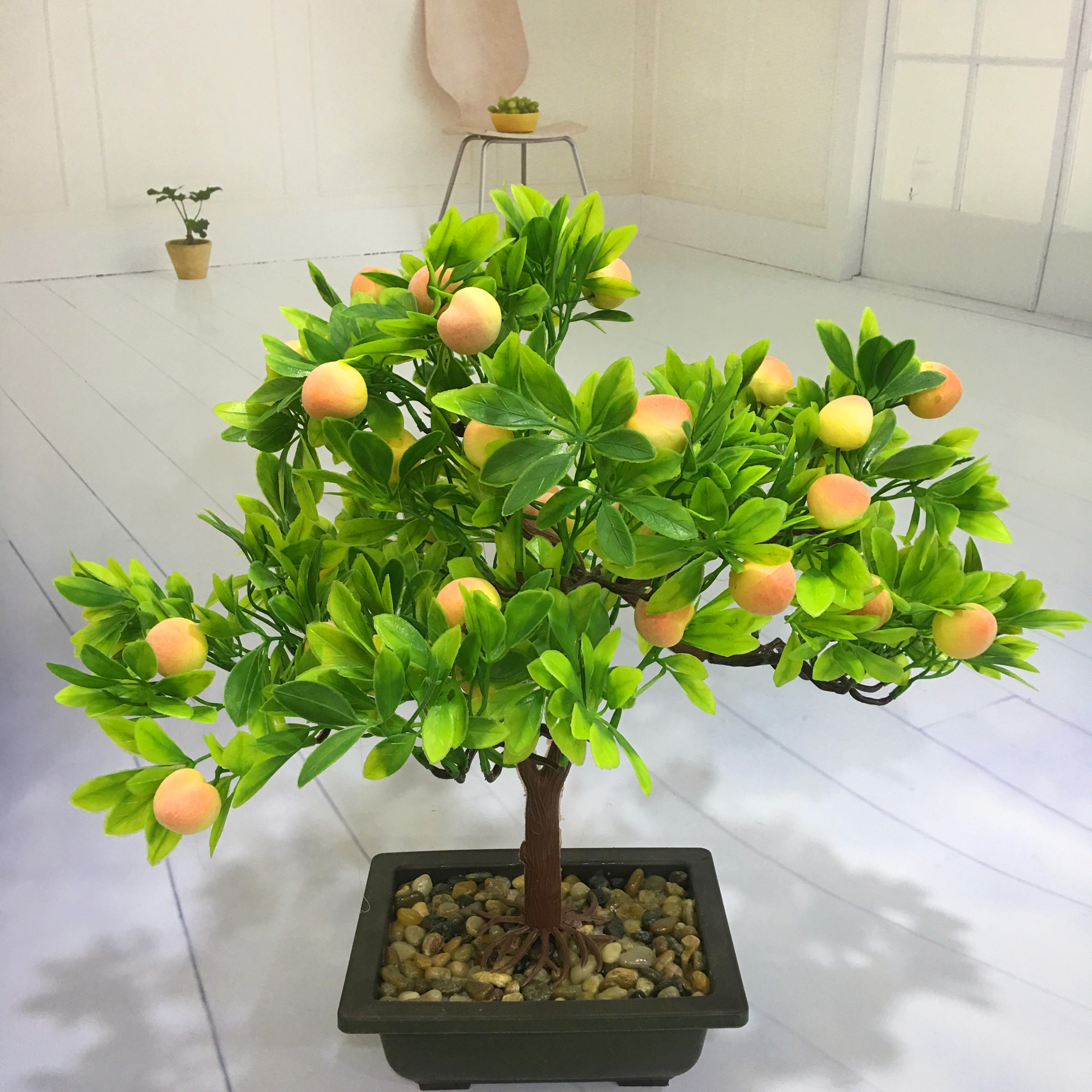 Mini artificial bonsai flowers, small potted plants, factory direct sales of artificial flower plants details Picture