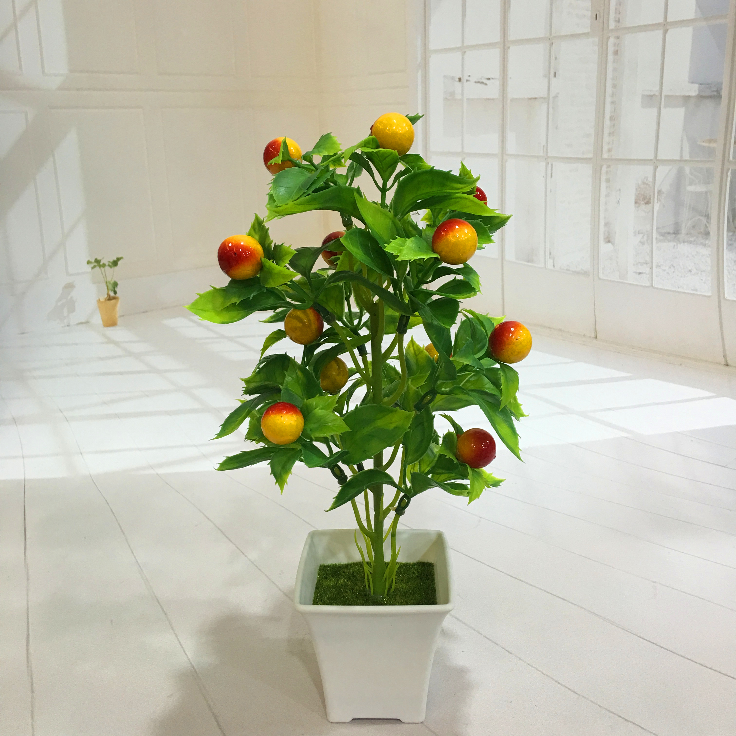 Mini artificial bonsai flowers, small potted plants, factory direct sales of artificial flower plants Application Scenario