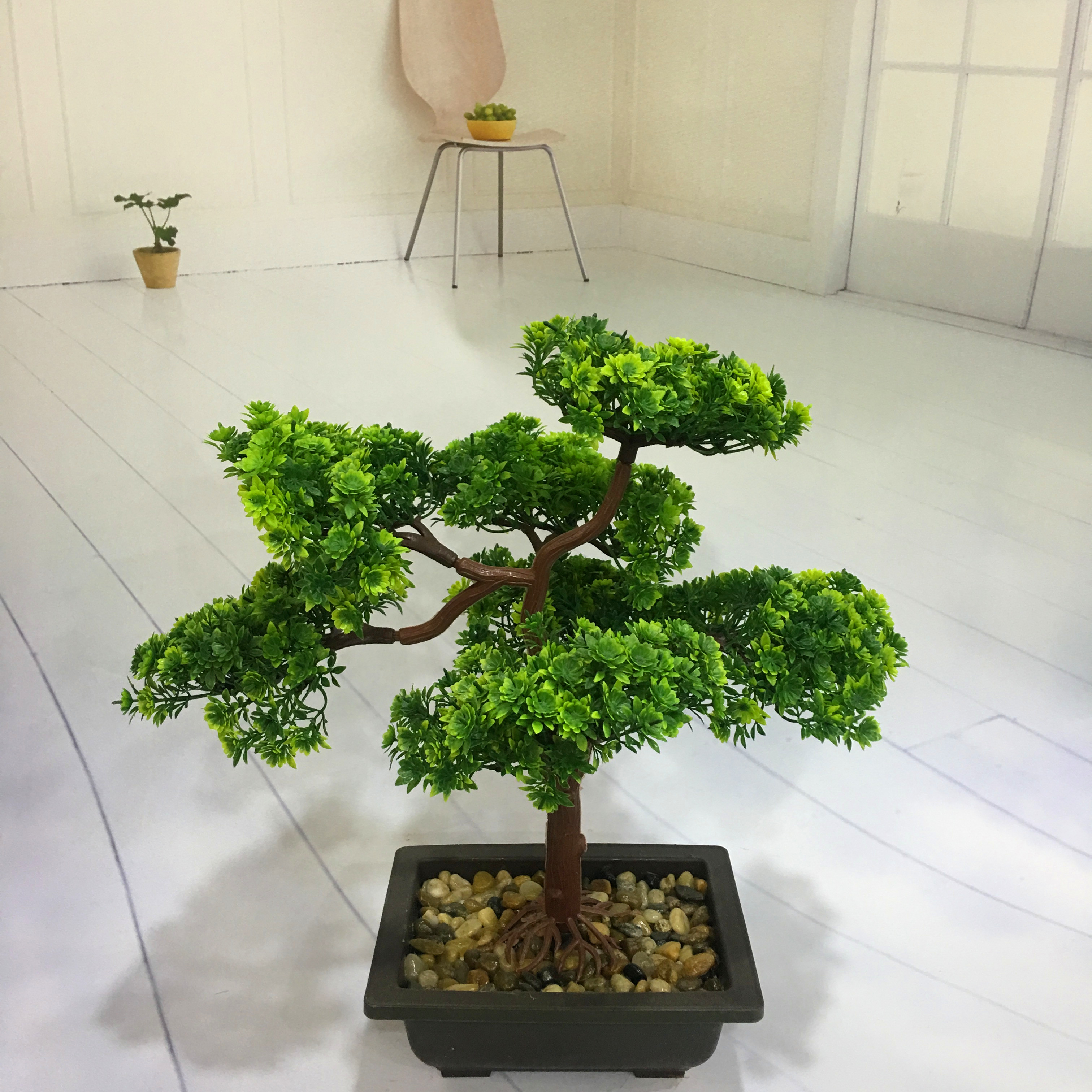 Mini artificial bonsai flowers, small potted plants, factory direct sales of artificial flower plants