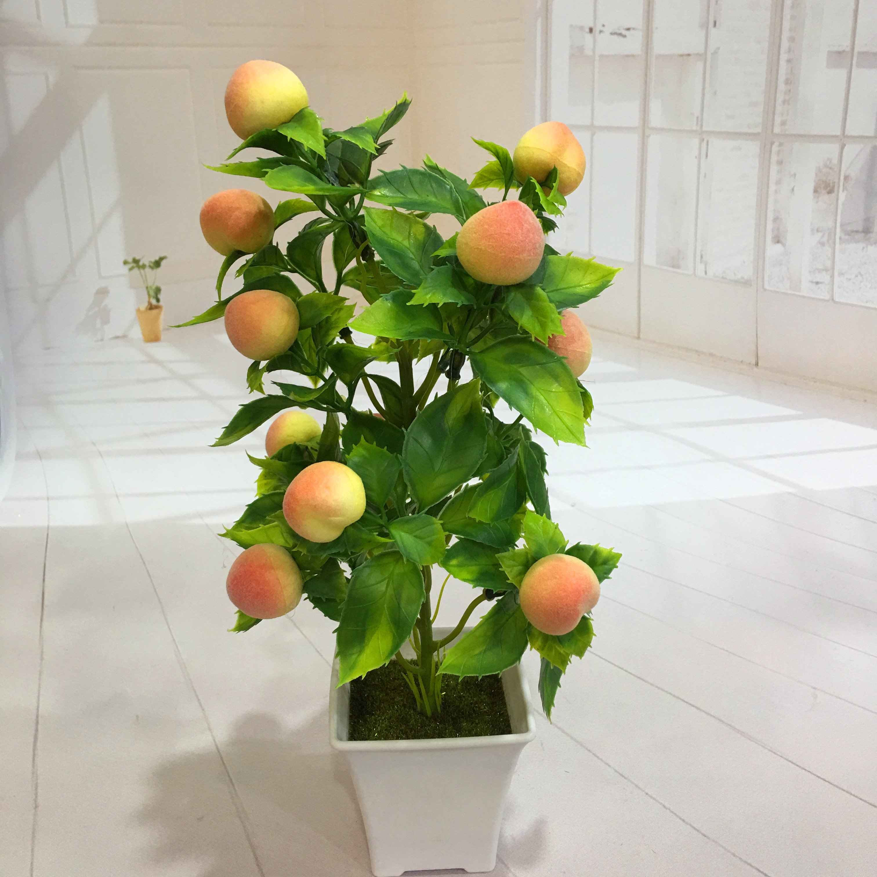 Mini artificial bonsai flowers, small potted plants, factory direct sales of artificial flower plants