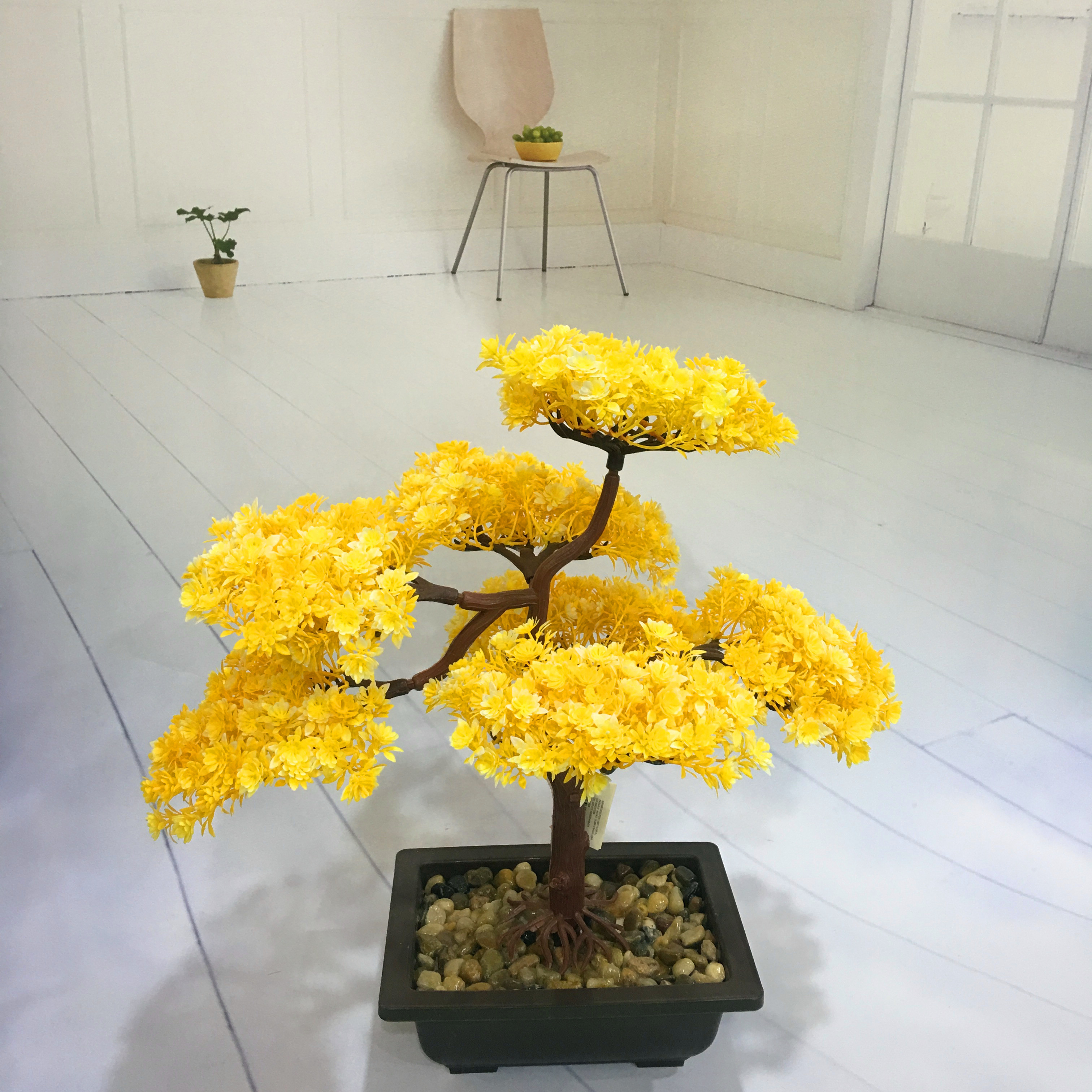 Mini artificial bonsai flowers, small potted plants, factory direct sales of artificial flower plants Specification image
