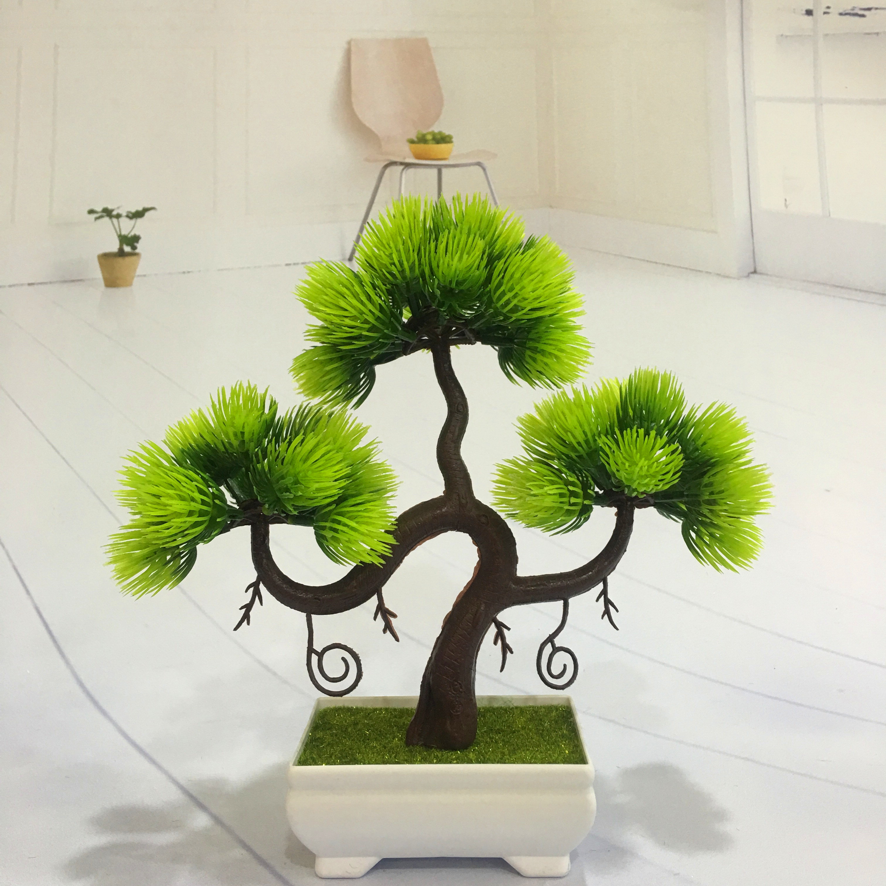 Mini artificial bonsai flowers, small potted plants, factory direct sales of artificial flower plants Application Scenario