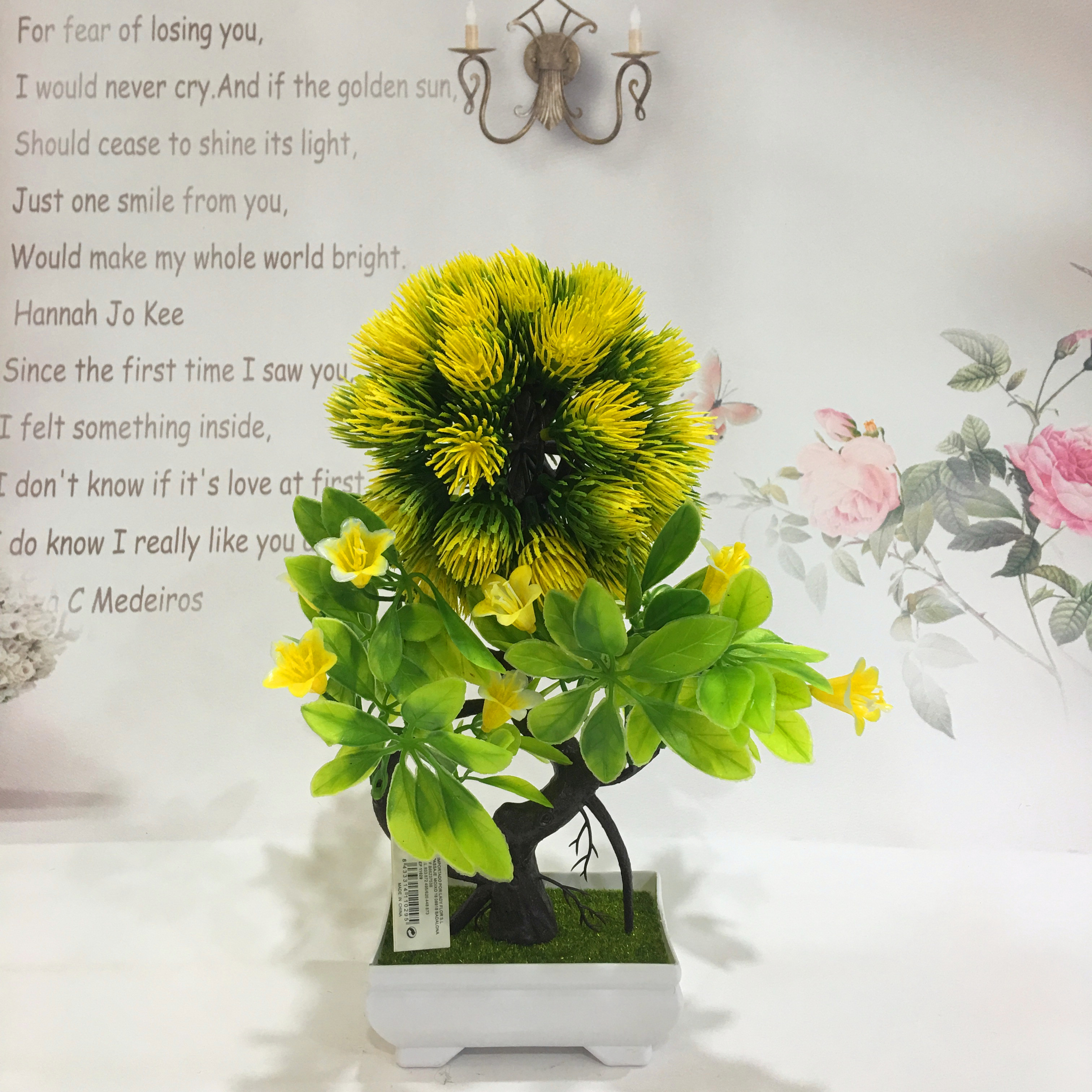 Mini artificial bonsai flowers, small potted plants, factory direct sales of artificial flower plants Application Scenario