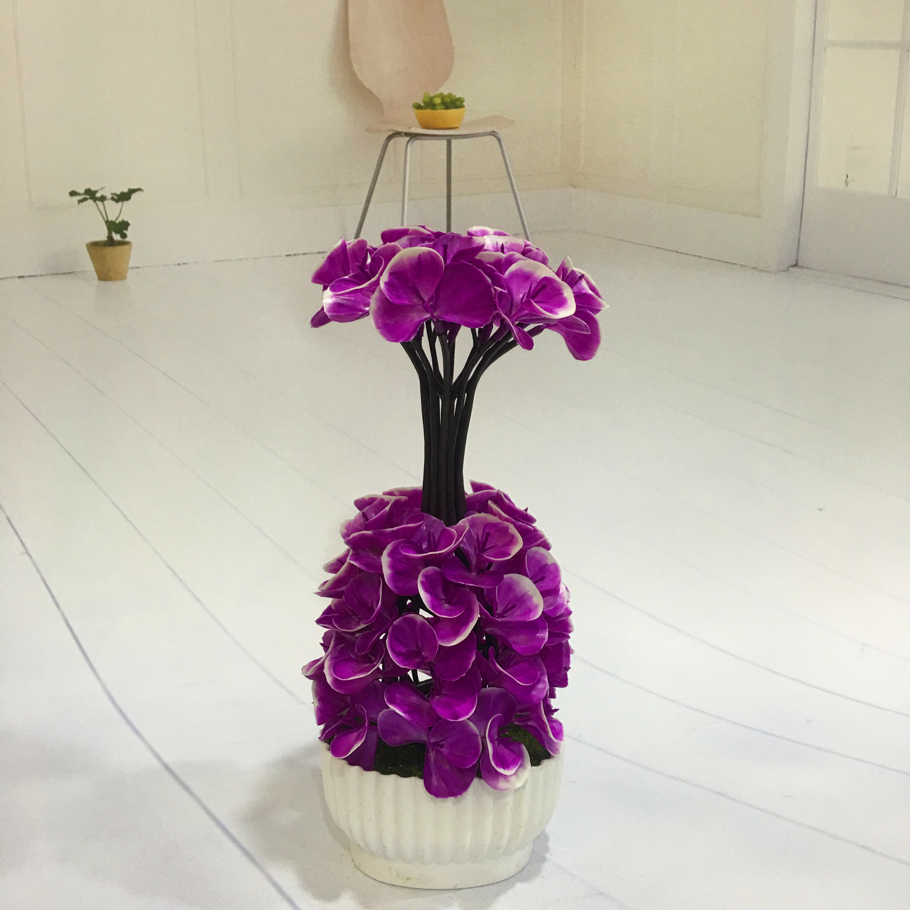 Mini artificial bonsai flowers, small potted plants, factory direct sales of artificial flower plants