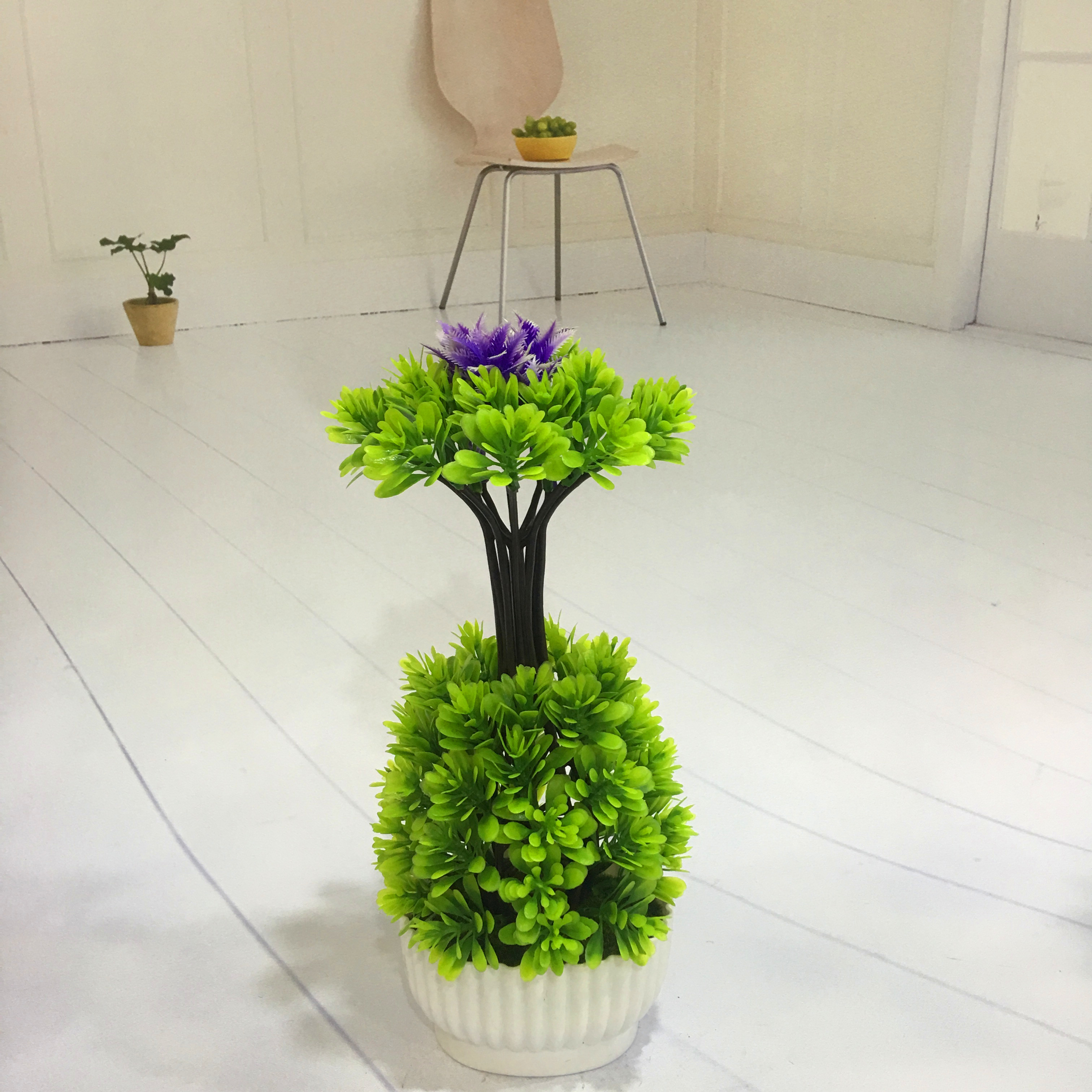 Mini artificial bonsai flowers, small potted plants, factory direct sales of artificial flower plants Application Scenario
