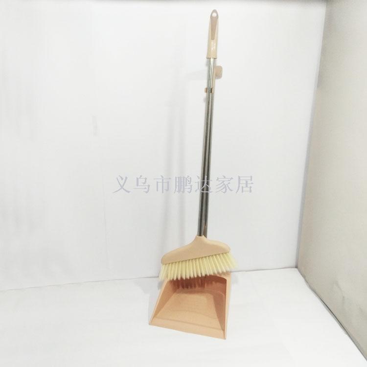 新款卡其色磨尖毛扫把 套扫 扫帚 笤帚 带刮齿扫把
