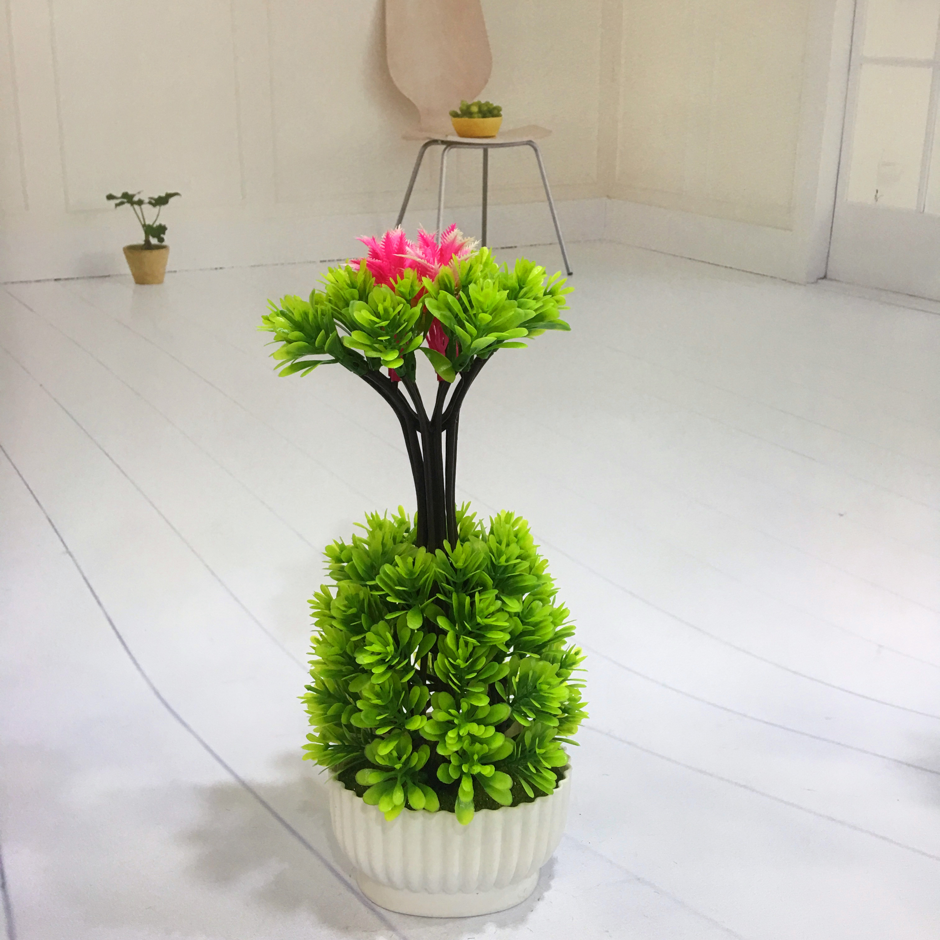Mini artificial bonsai flowers, small potted plants, factory direct sales of artificial flower plants