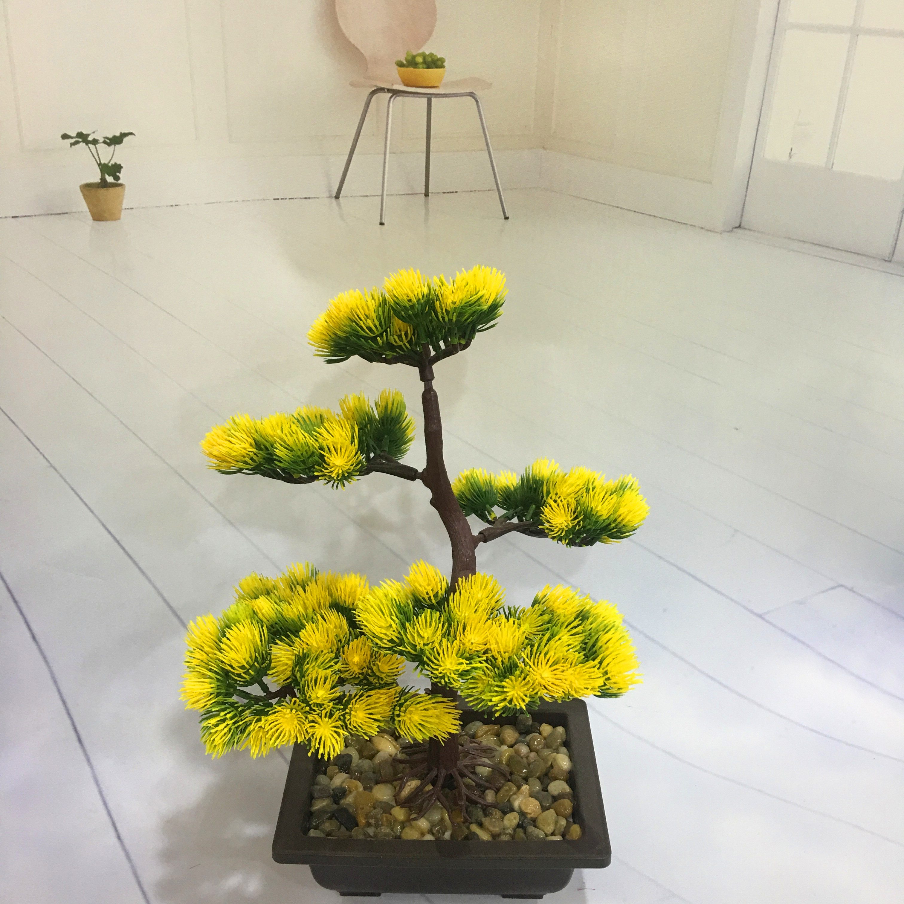 Mini artificial bonsai flowers, small potted plants, factory direct sales of artificial flower plants details Picture