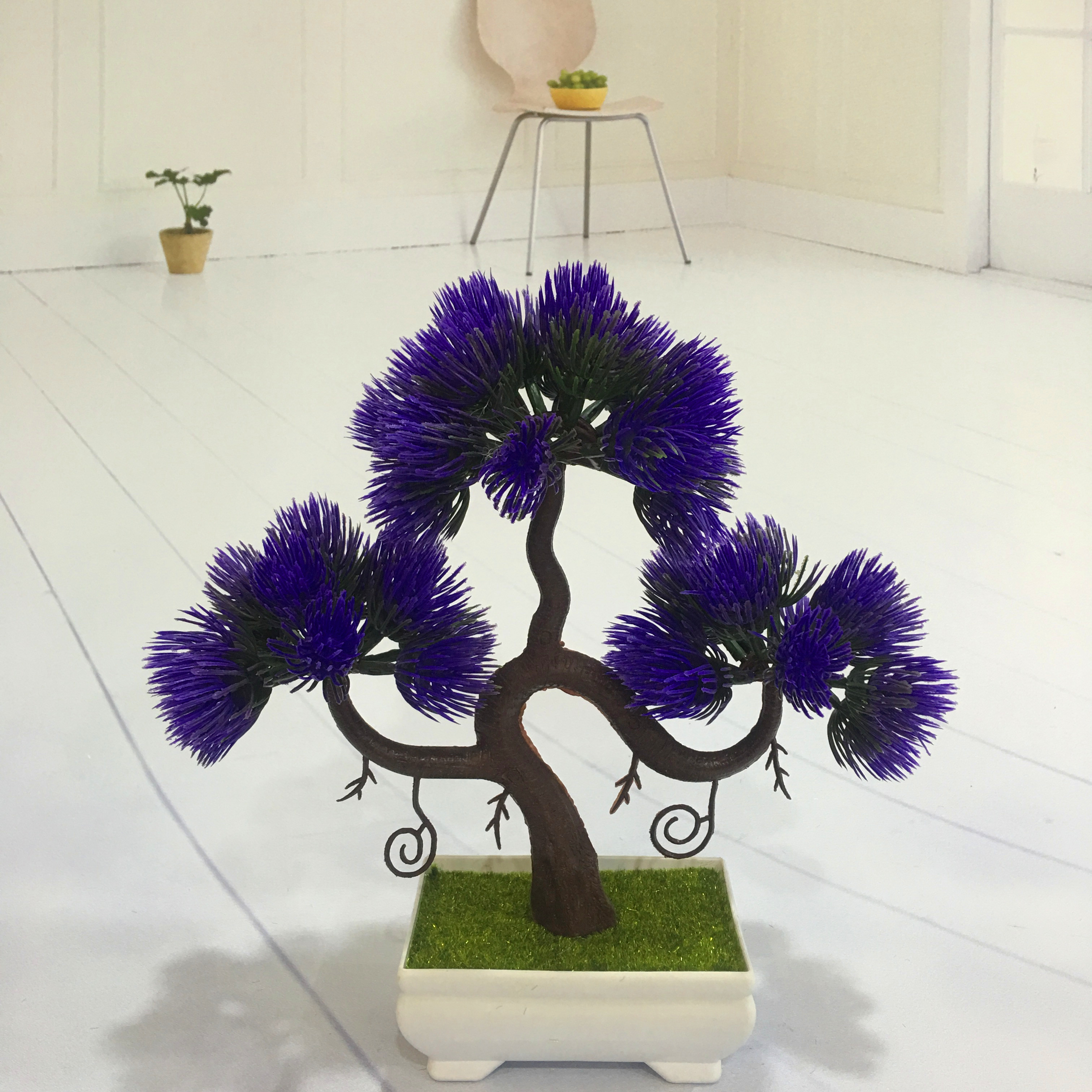 Mini artificial bonsai flowers, small potted plants, factory direct sales of artificial flower plants details Picture