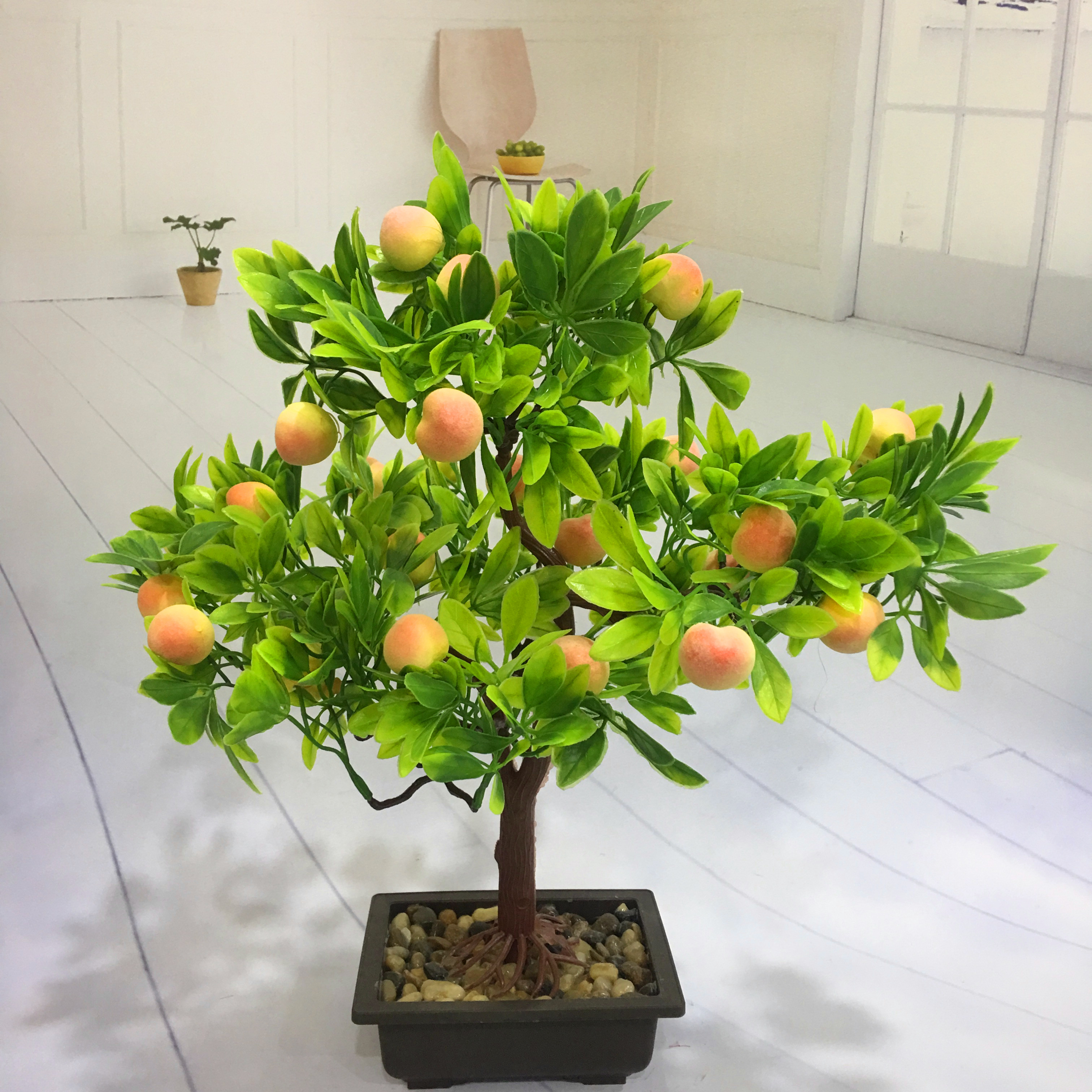 Mini artificial bonsai flowers, small potted plants, factory direct sales of artificial flower plants Application Scenario