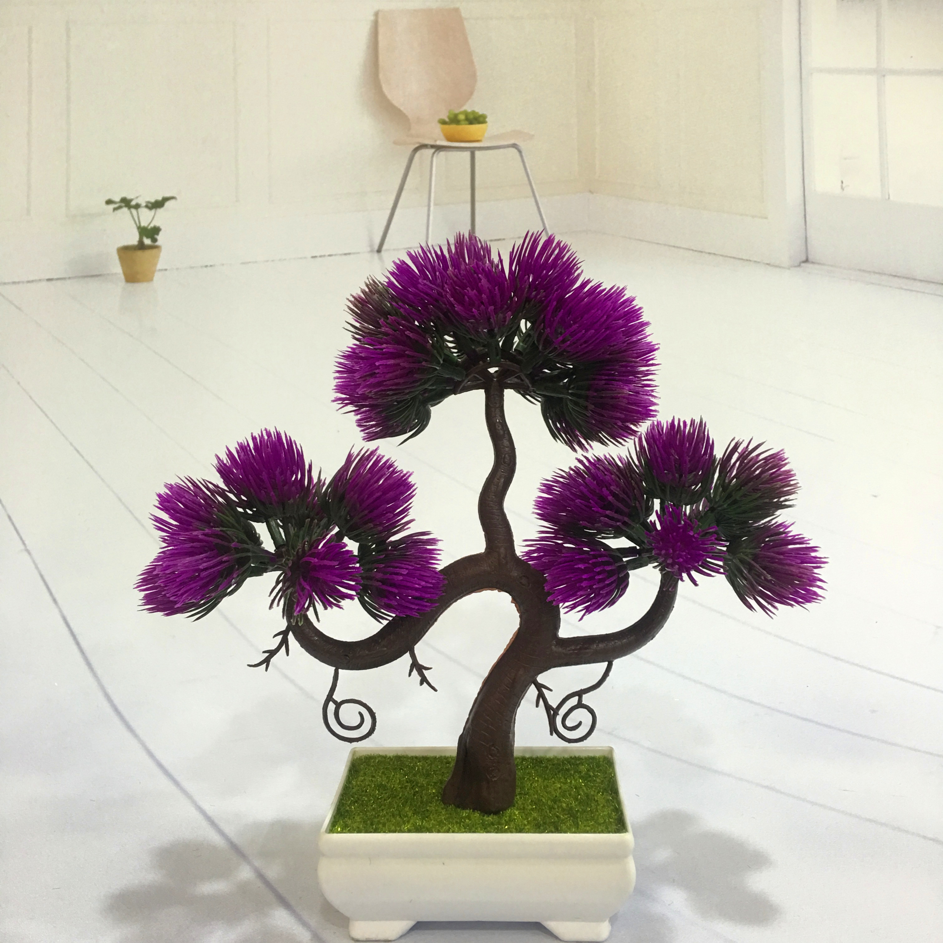Mini artificial bonsai flowers, small potted plants, factory direct sales of artificial flower plants