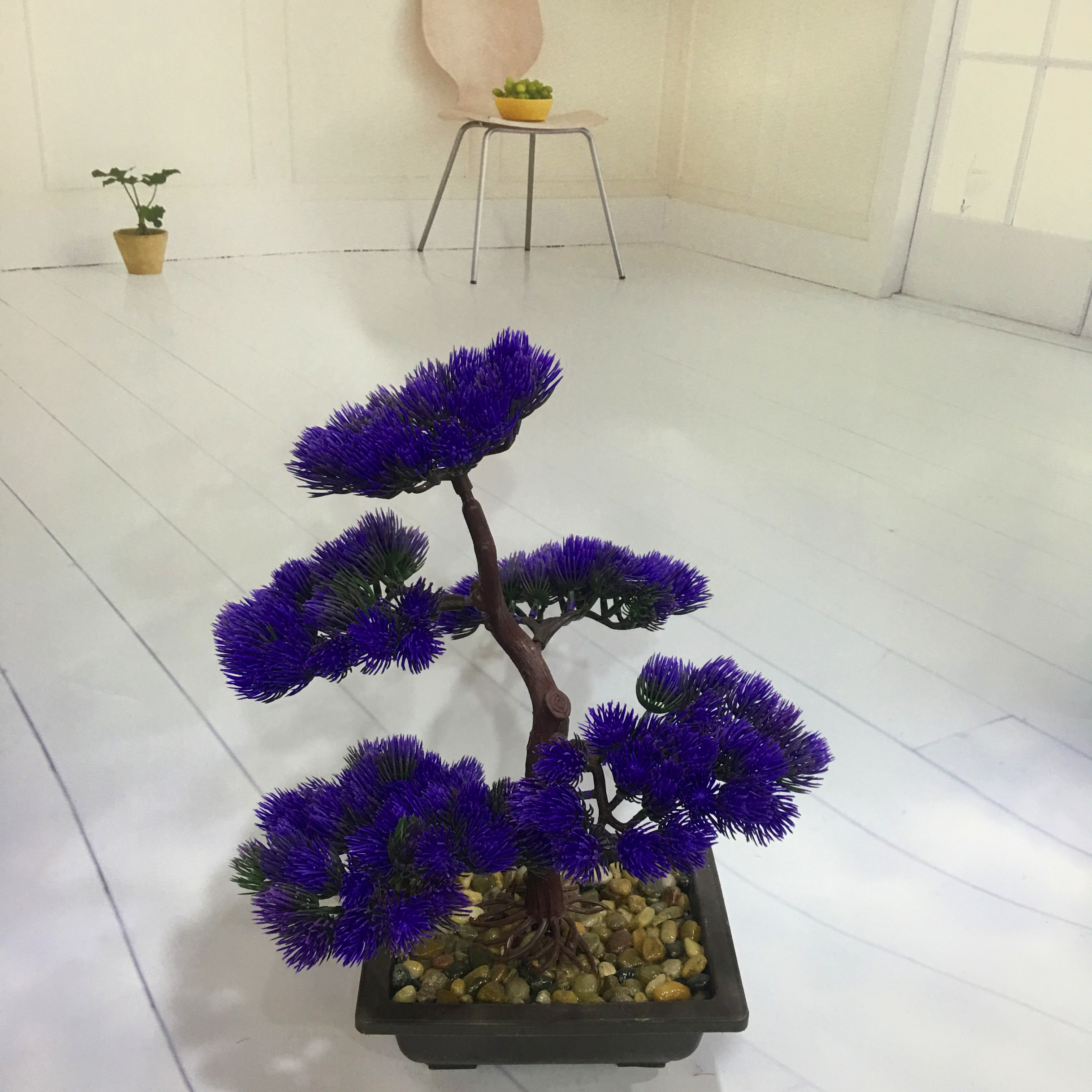 Mini artificial bonsai flowers, small potted plants, factory direct sales of artificial flower plants Specification image