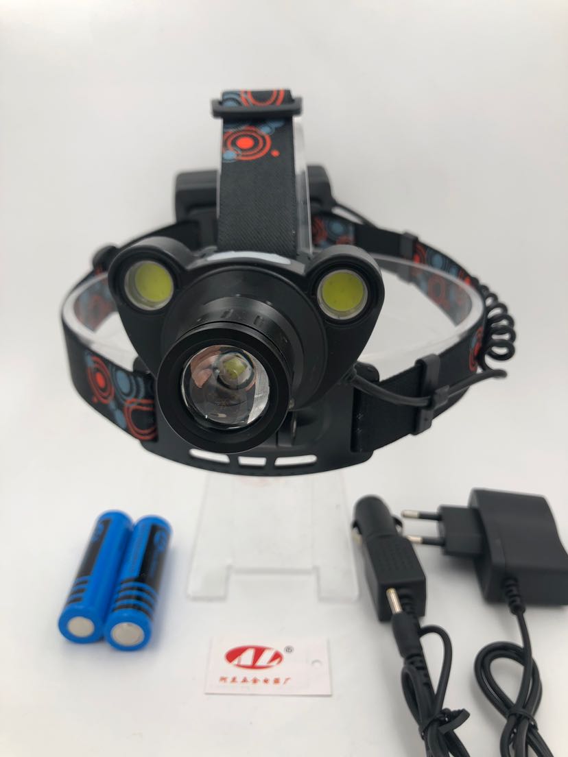 Multifunctional induction headlights Three headlights Outdoor fishing headlights Emergency headlights