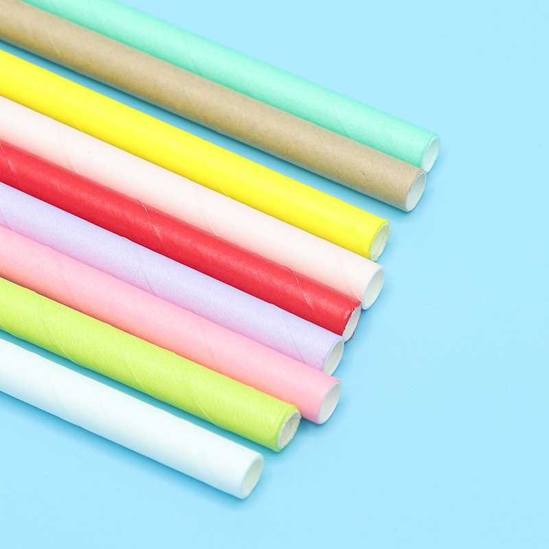 Factory Direct Spot Pure White Environmentally Friendly Disposable Paper Straws Application Scenario