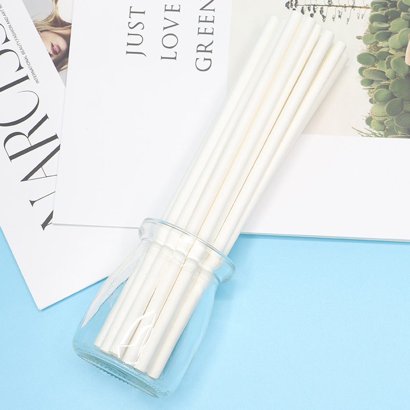 Factory Direct Spot Pure White Environmentally Friendly Disposable Paper Straws details Picture