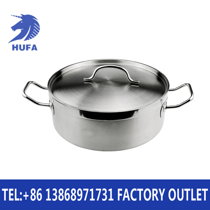 Stainless steel soup pot, stainless steel double-flavored hot pot with lid details Picture