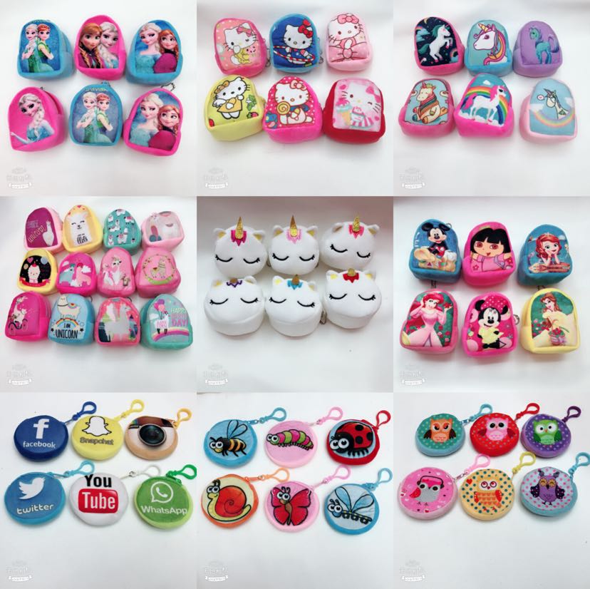 Plush toy, plush wallet, coin purse, wallet, 10cm keychain