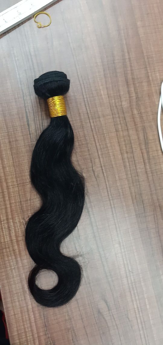 Natural color Human Hair curtain