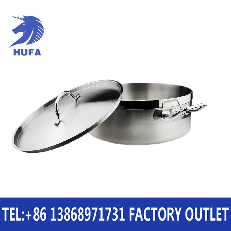 Stainless steel soup pot, stainless steel double-flavored hot pot with lid