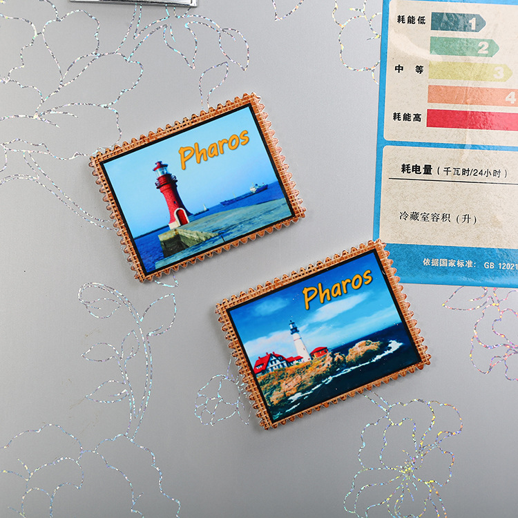 【LOVELY HOME】【 Chi Jia 】 Tourist Souvenir Fridge Magnet Heat Transfer Fridge Magnet Ceramic Fridge Magnet details Picture