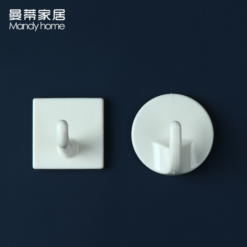 生活便利钩批发 圆形加粗强力无痕家居壁挂衣服包包生过便利粘钩