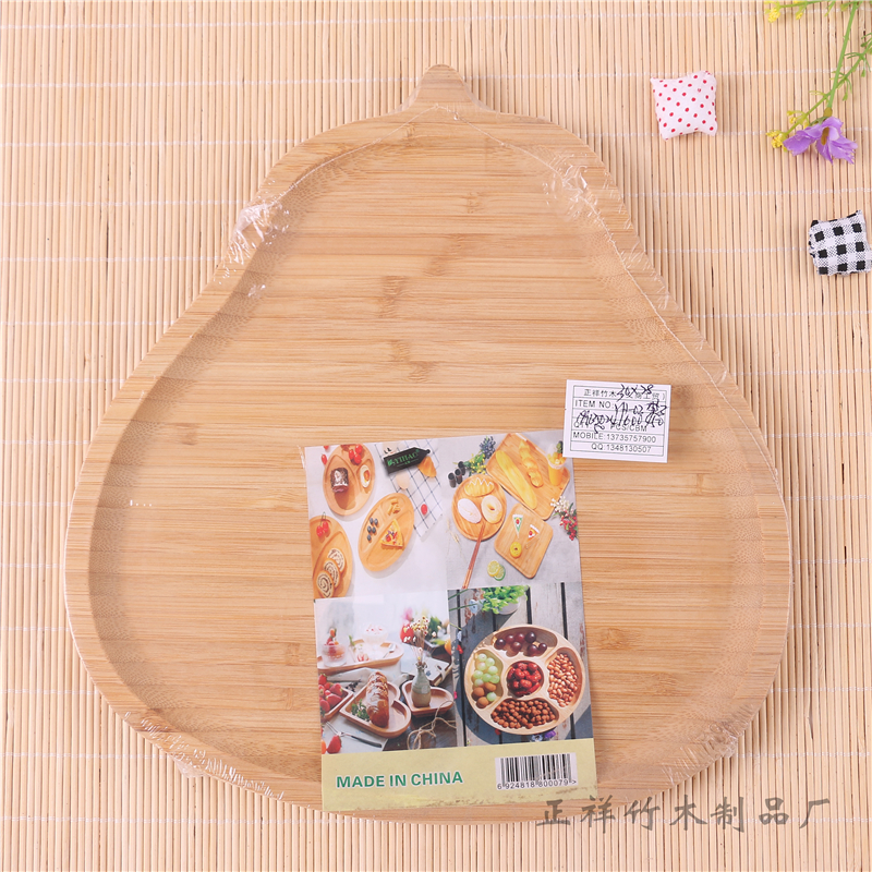 Bamboo tea tray Bamboo dinner tray Bamboo tea tray bread tray fruit tray pastry tray snack tray
