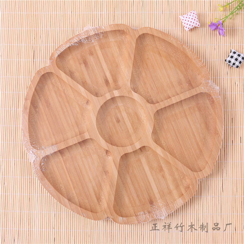 竹托盘家用日式干果盘北欧零食盘创意茶盘茶具套装非木质托盘