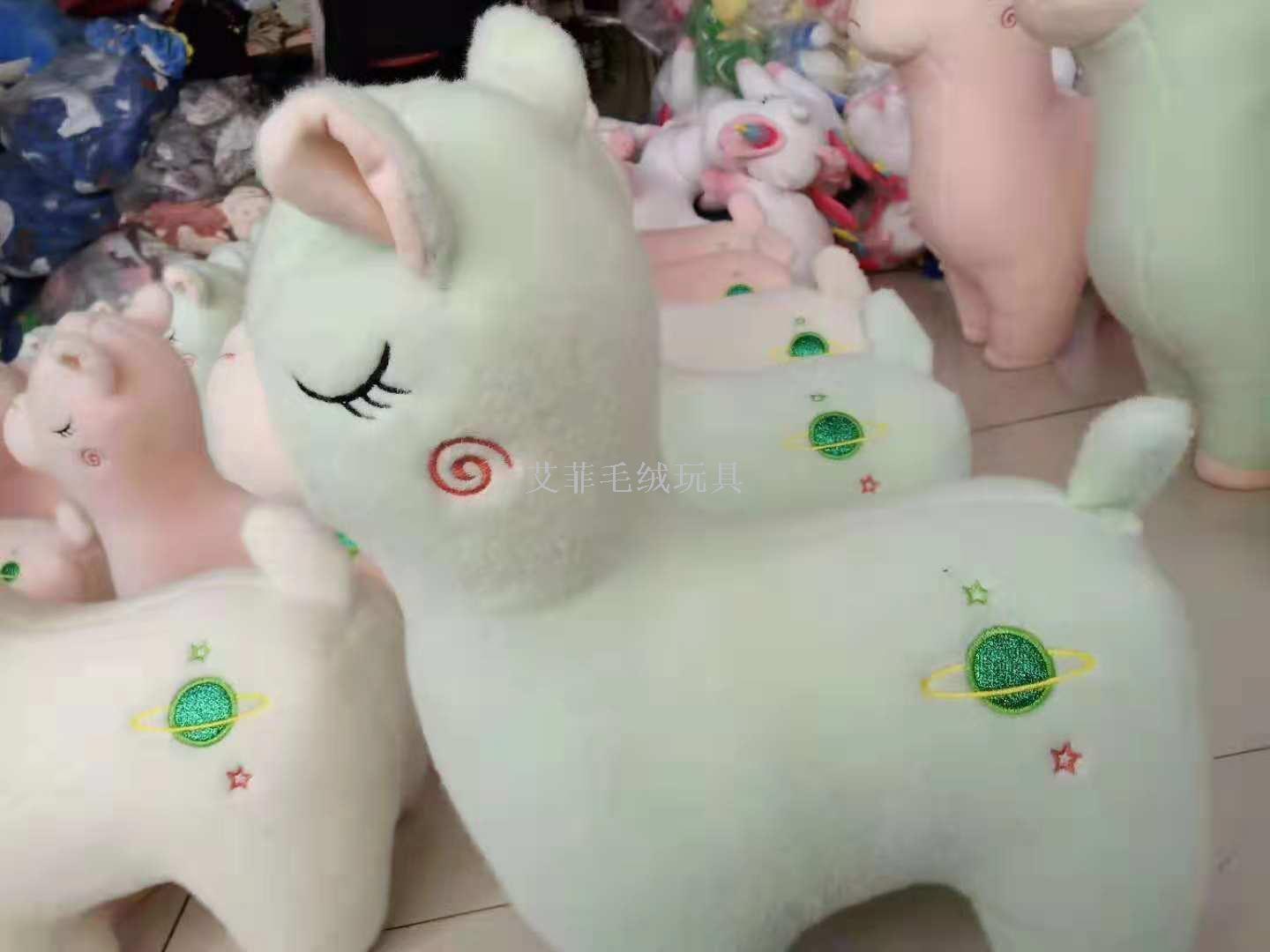 New grass mud horse alpaca plush pillow, Mianyang doll, baby plush toy details Picture