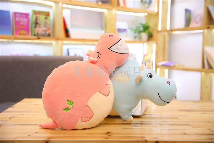 ins nórdico estilo bebé peluche animal cojín vaca hipopótamo cocodrilo cojín lindo peluche juguete Specification image