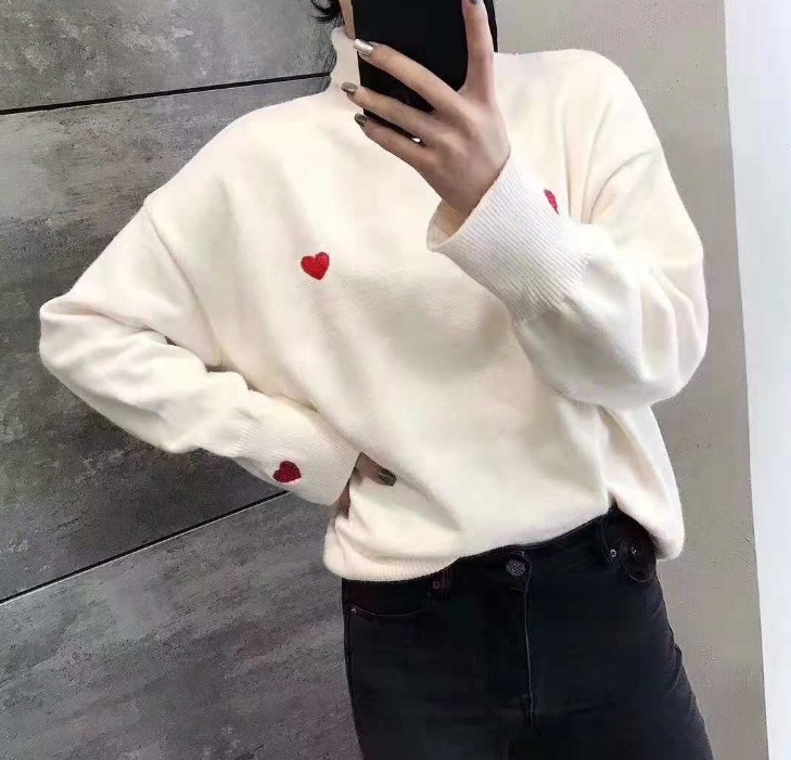 女式羊毛衫实物图