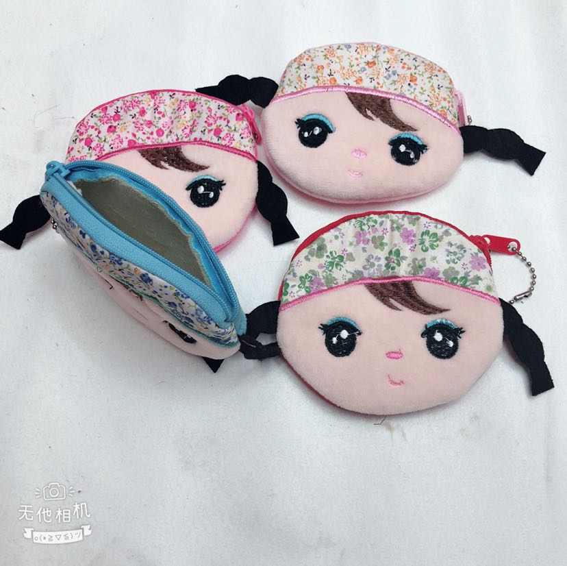Plush wallet, coin purse, girl Angela, girl bag, coin bag Application Scenario