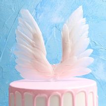 ins网红蛋糕装饰点缀白色小翅膀烘培装饰生日蛋糕插件厂家直销