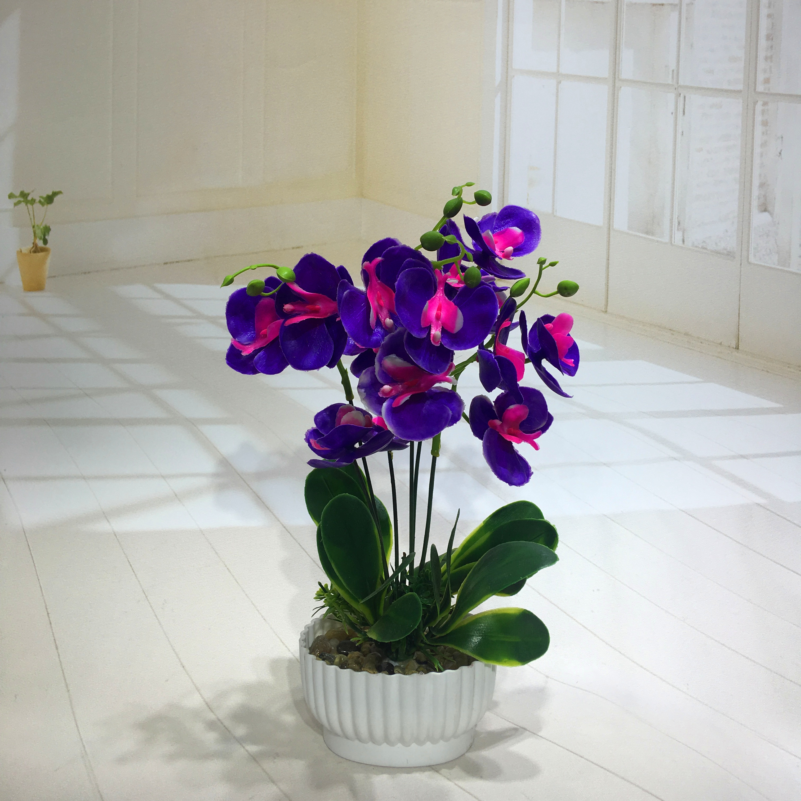 Mini artificial bonsai flowers, small potted plants, factory direct sales of artificial flower plants Specification image